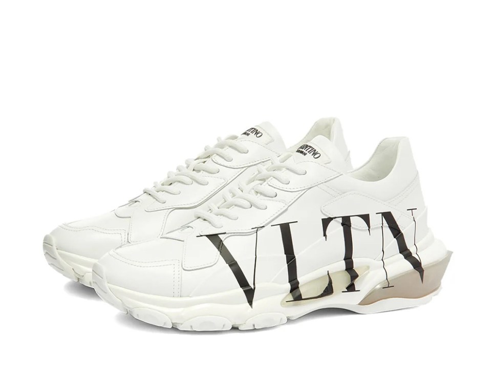 'VLTN' Bounce Sneakers White