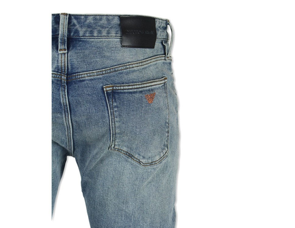 J75 Slim-fit Worn-Wash Jeans